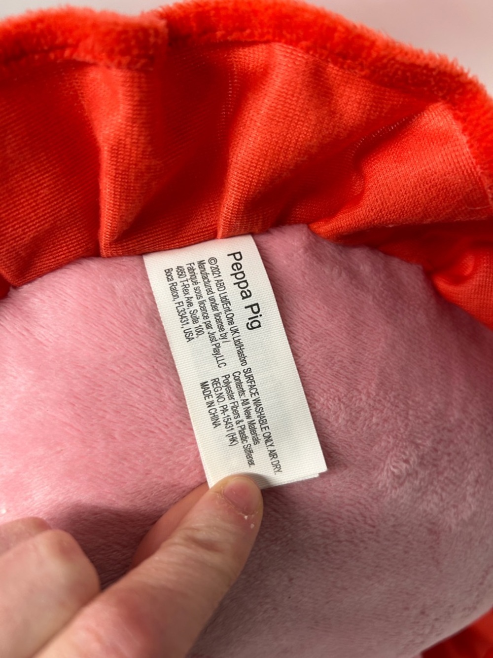 Hasbro Peppa Pig Jumbo Plush 24” Stuffed Animal Floral Dress 2021 Large Toy - Picture 5 of 6